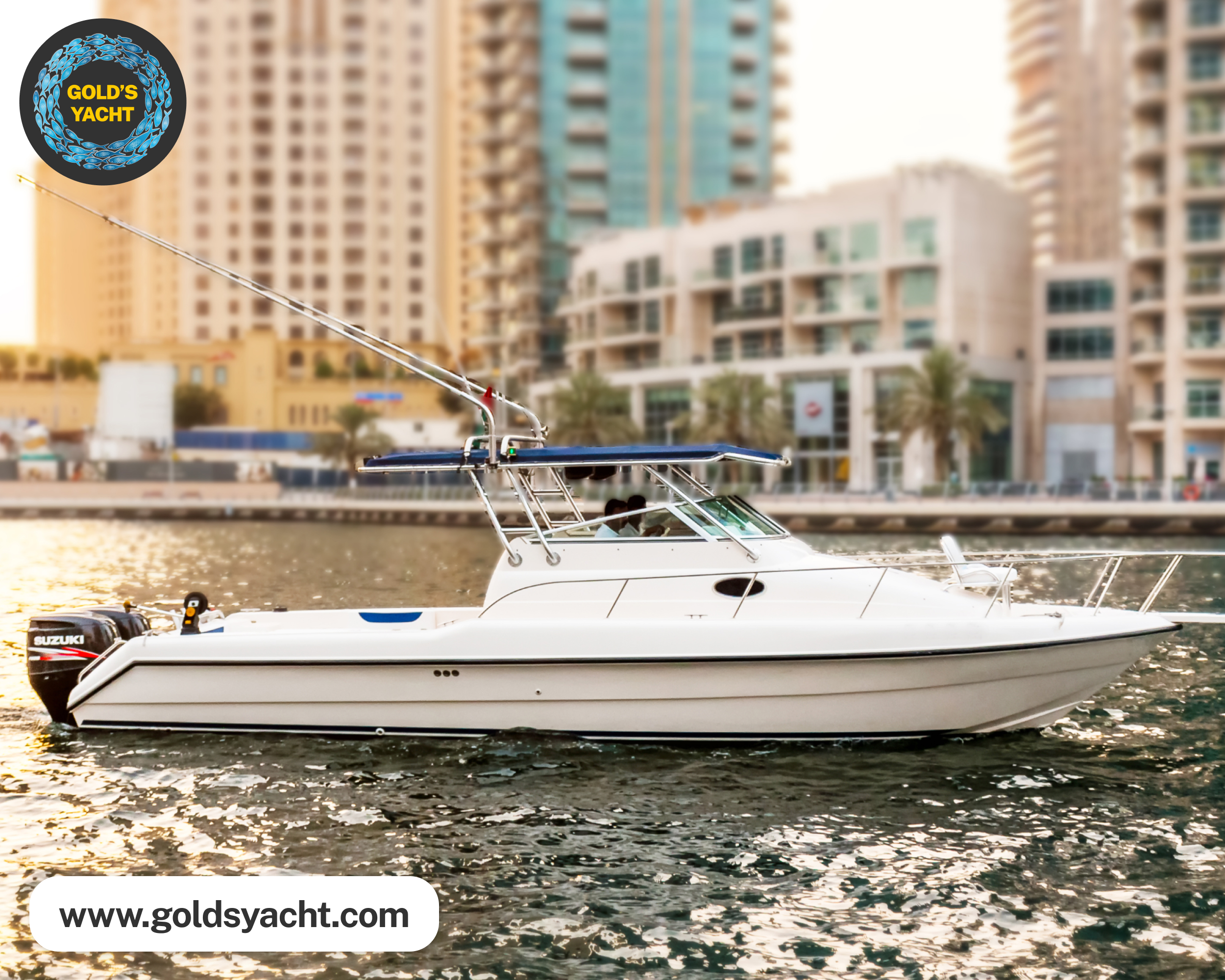 Gulf Craft 35 ft — 35ft charter yacht in Dubai Marina, Dubai