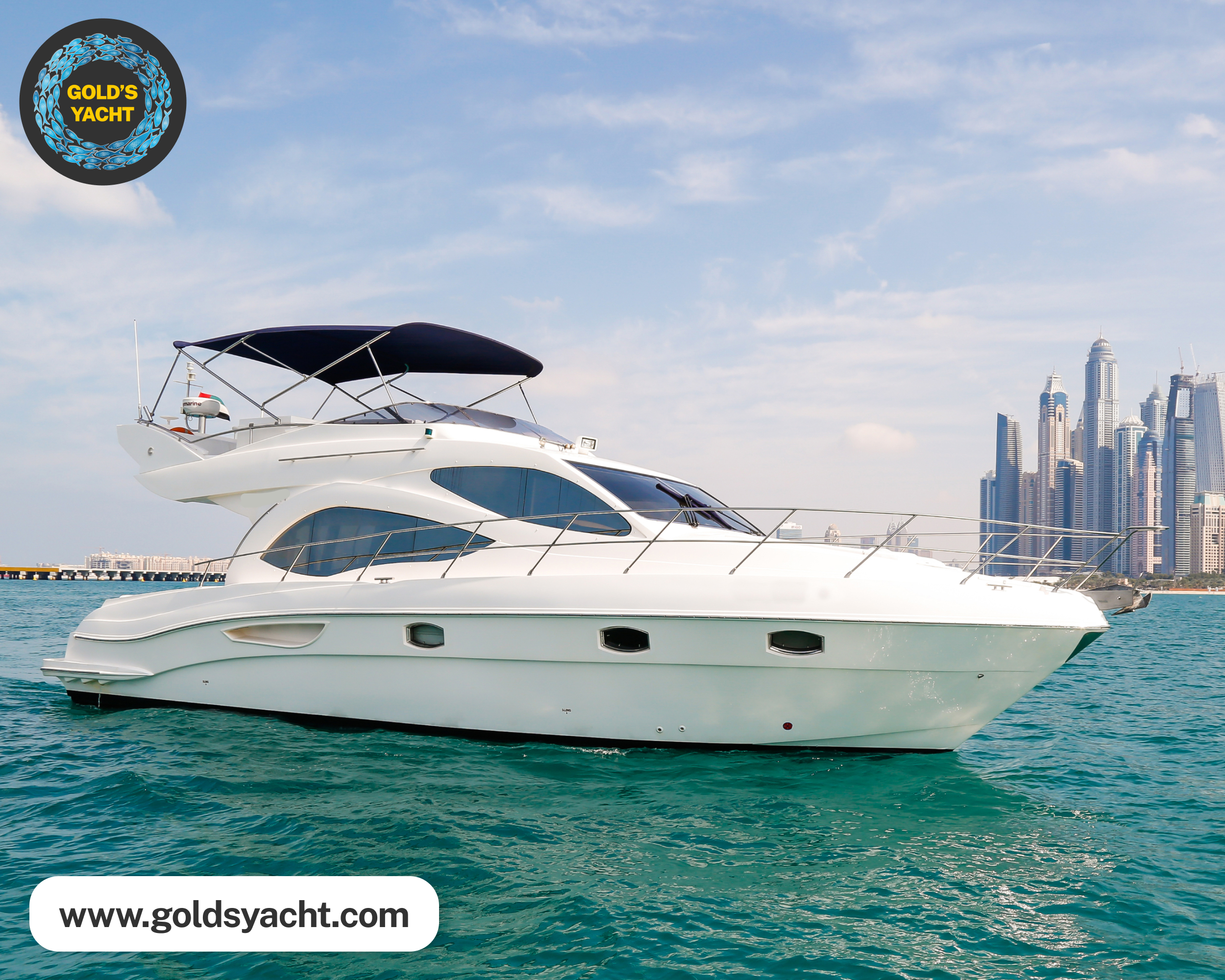 Majesty 44 ft — 44ft charter yacht in Dubai Marina, Dubai